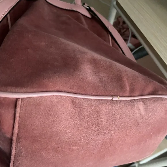 little pink velour back pack from Guess. - Picture 6 of 6